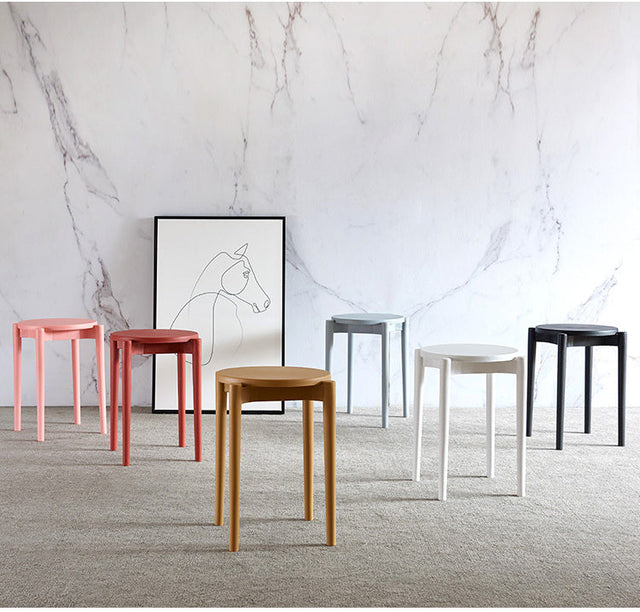 A&D Ramires Chic Nordic Living Room Stool from A&D
