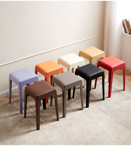 A&D Santiago Thickened Nordic Leather High Stool from A&D