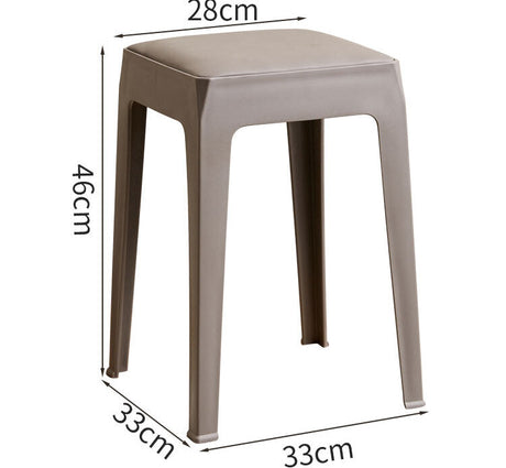 A&D Santiago Thickened Nordic Leather High Stool from A&D