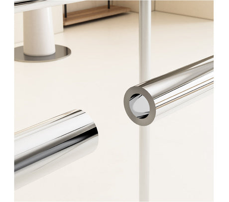 A&D Yuzuki Minimalist Creamy White Dining Table from A&D