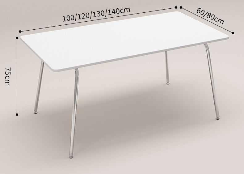 A&D Yuzuki Minimalist Creamy White Dining Table from A&D