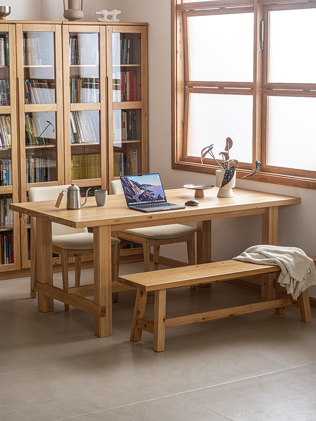 BAIYA SHUNAN Akira Durable Solid Wood Square Dining Table from BAIYA SHUNAN