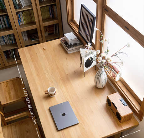 BAIYA SHUNAN Akira Durable Solid Wood Square Dining Table from BAIYA SHUNAN
