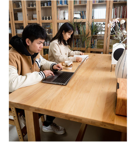 BAIYA SHUNAN Akira Durable Solid Wood Square Dining Table from BAIYA SHUNAN