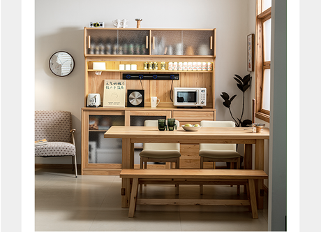 BAIYA SHUNAN Akira Durable Solid Wood Square Dining Table from BAIYA SHUNAN