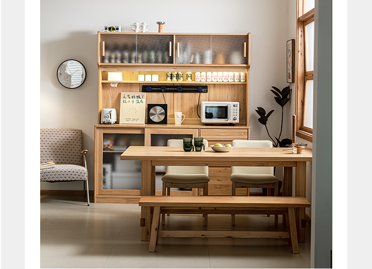 BAIYA SHUNAN Akira Durable Solid Wood Square Dining Table from BAIYA SHUNAN