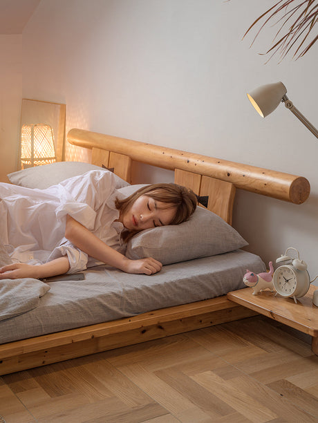 BAIYA SHUNAN Elowen Eco-Friendly Real Wood Loft Bed from BAIYA SHUNAN