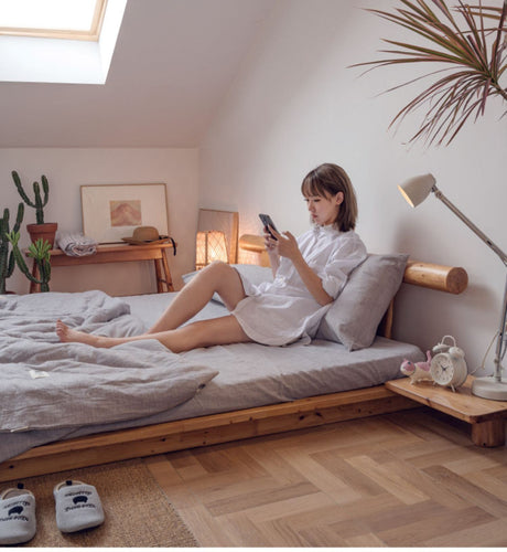 BAIYA SHUNAN Elowen Eco-Friendly Real Wood Loft Bed from BAIYA SHUNAN
