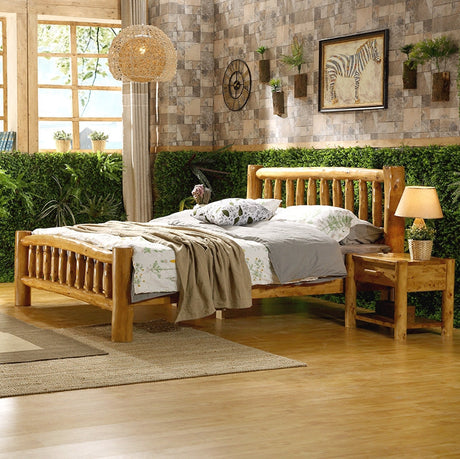 BAIYA SHUNAN Elowen Eco-Friendly Solid Wood Bed from BAIYA SHUNAN
