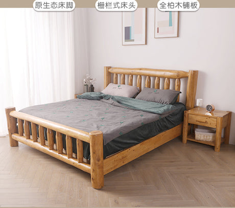 BAIYA SHUNAN Elowen Eco-Friendly Solid Wood Bed from BAIYA SHUNAN