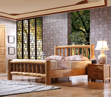BAIYA SHUNAN Elowen Eco-Friendly Solid Wood Bed from BAIYA SHUNAN