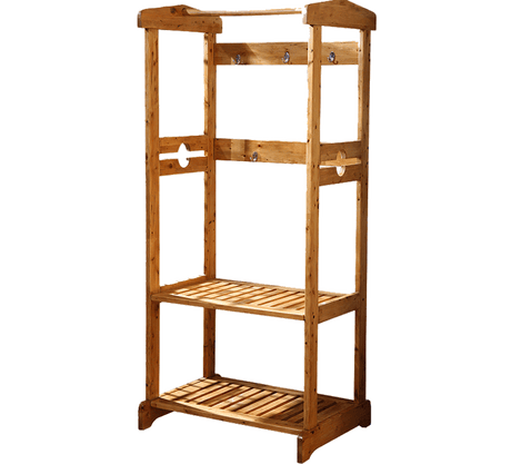 BAIYA SHUNAN Elowen Minimalist Solid Wood Rack from BAIYA SHUNAN