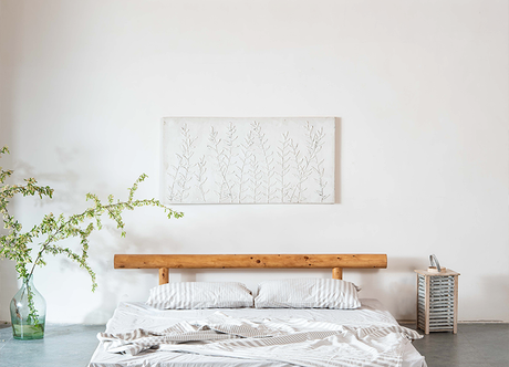 BAIYA SHUNAN Haru Elegant Japanese Cypress Double Bed from BAIYA SHUNAN