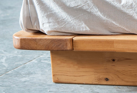 BAIYA SHUNAN Haru Elegant Japanese Cypress Double Bed from BAIYA SHUNAN