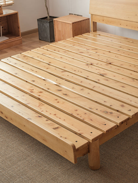 BAIYA SHUNAN Haruki Elegant Natural Wood Tatami Bed from BAIYA SHUNAN