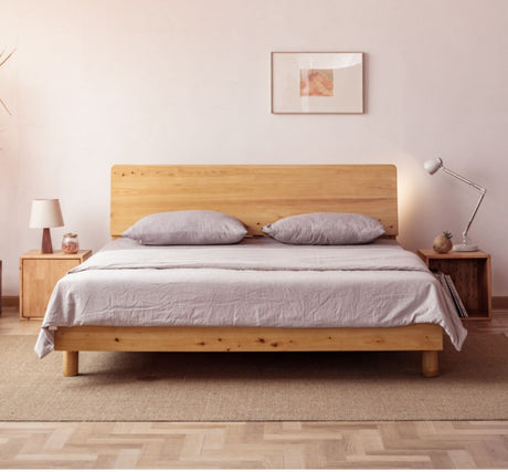 BAIYA SHUNAN Haruki Elegant Natural Wood Tatami Bed from BAIYA SHUNAN