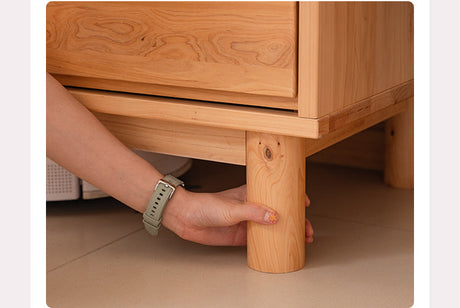 BAIYA SHUNAN Haruki Elegant Solid Wood Storage Cabinet from BAIYA SHUNAN