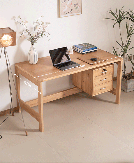 BAIYA SHUNAN Haruki Elegant Solid Wood Writing Desk from BAIYA SHUNAN