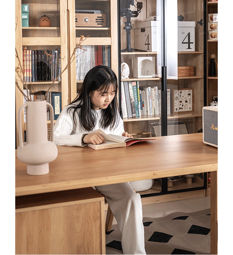BAIYA SHUNAN Haruki Elegant Solid Wood Writing Desk from BAIYA SHUNAN