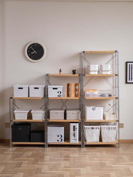BAIYA SHUNAN Haruki Elegant Wooden Multilayer Storage Rack from BAIYA SHUNAN