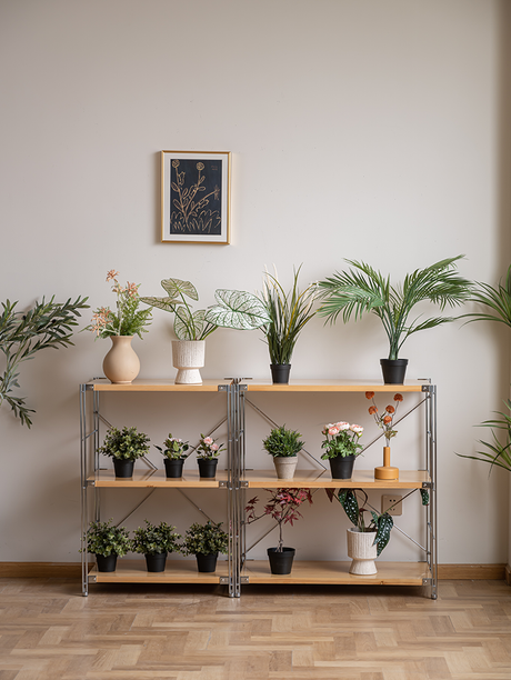 BAIYA SHUNAN Haruki Elegant Wooden Multilayer Storage Rack from BAIYA SHUNAN
