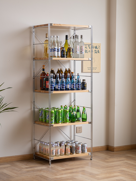 BAIYA SHUNAN Haruki Elegant Wooden Multilayer Storage Rack from BAIYA SHUNAN