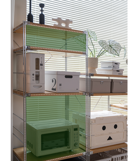 BAIYA SHUNAN Haruki Elegant Wooden Multilayer Storage Rack from BAIYA SHUNAN