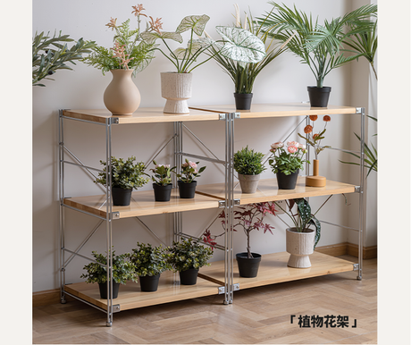 BAIYA SHUNAN Haruki Elegant Wooden Multilayer Storage Rack from BAIYA SHUNAN