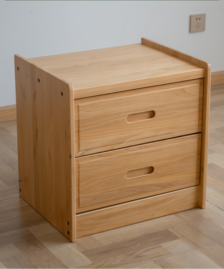 BAIYA SHUNAN Isidora Stylish Solid Wood Bedside Table from BAIYA SHUNAN