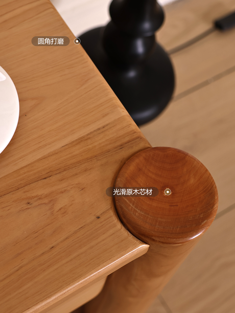 BAIYA SHUNAN Izumi Eco-Friendly Wooden Nightstand with Storage Cabinet from BAIYA SHUNAN