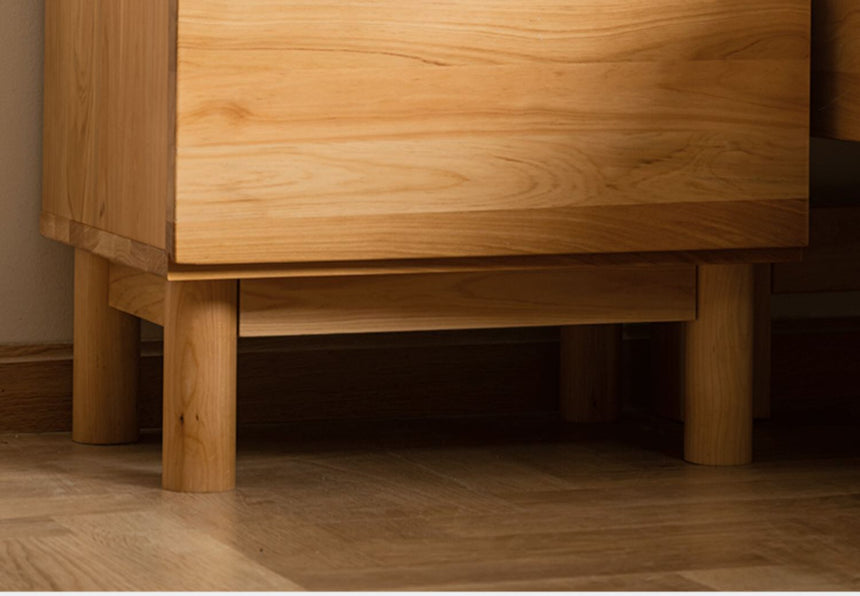 BAIYA SHUNAN KATSUMI Rustic Cypress Wood Storage Side Cabinet from BAIYA SHUNAN
