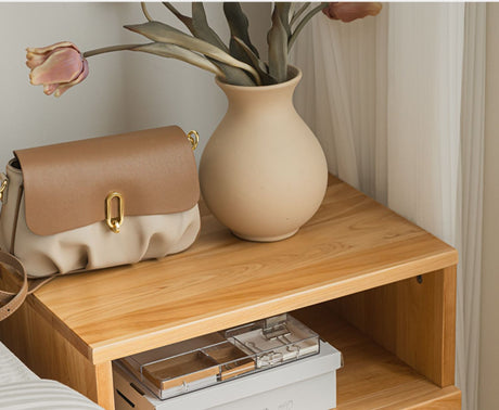 BAIYA SHUNAN KATSUMI Rustic Cypress Wood Storage Side Cabinet from BAIYA SHUNAN