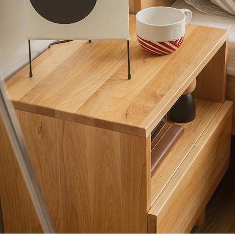 BAIYA SHUNAN KATSUMI Rustic Cypress Wood Storage Side Cabinet from BAIYA SHUNAN