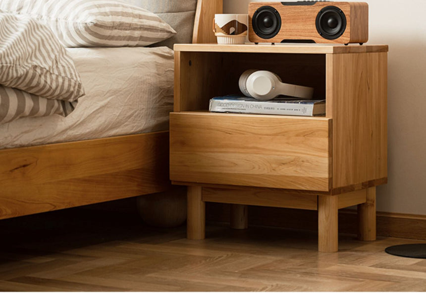 BAIYA SHUNAN KATSUMI Rustic Cypress Wood Storage Side Cabinet from BAIYA SHUNAN