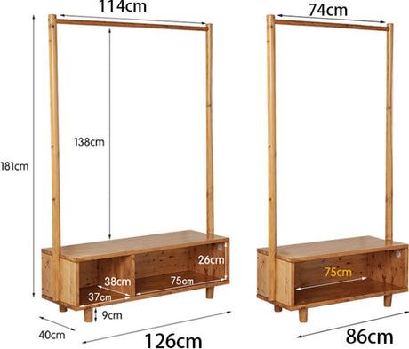 BAIYA SHUNAN Katsumi Minimalist Cypress Wood Rack from BAIYA SHUNAN