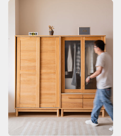 BAIYA SHUNAN Kazuki Elegant Wooden Wardrobe Furniture from BAIYA SHUNAN