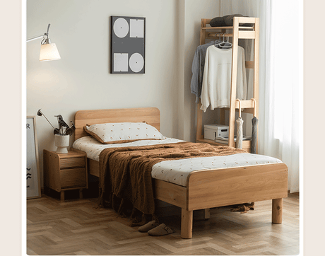 BAIYA SHUNAN Keisuke Minimalist Natural Wood Crib from BAIYA SHUNAN