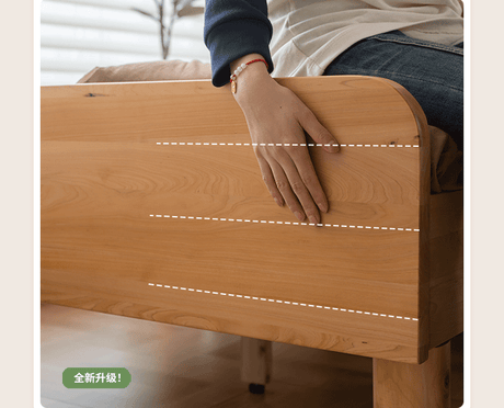 BAIYA SHUNAN Keisuke Minimalist Natural Wood Crib from BAIYA SHUNAN