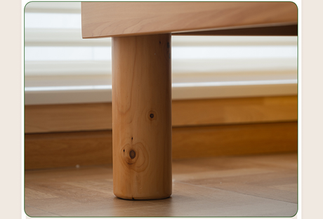 BAIYA SHUNAN Keisuke Minimalist Natural Wood Crib from BAIYA SHUNAN