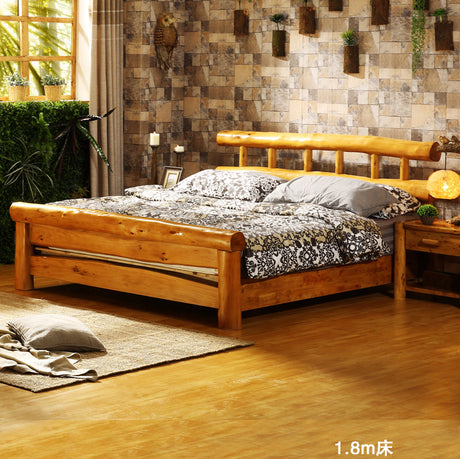 BAIYA SHUNAN Michiko Eco-Friendly Cypress Double Bed from BAIYA SHUNAN