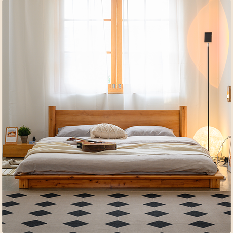 BAIYA SHUNAN Taro Sustainable Double Cypress Tatami Bed from BAIYA SHUNAN