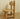 BAIYA SHUNAN Zoltar Rustic Cypress Wood Dining Stool from BAIYA SHUNAN
