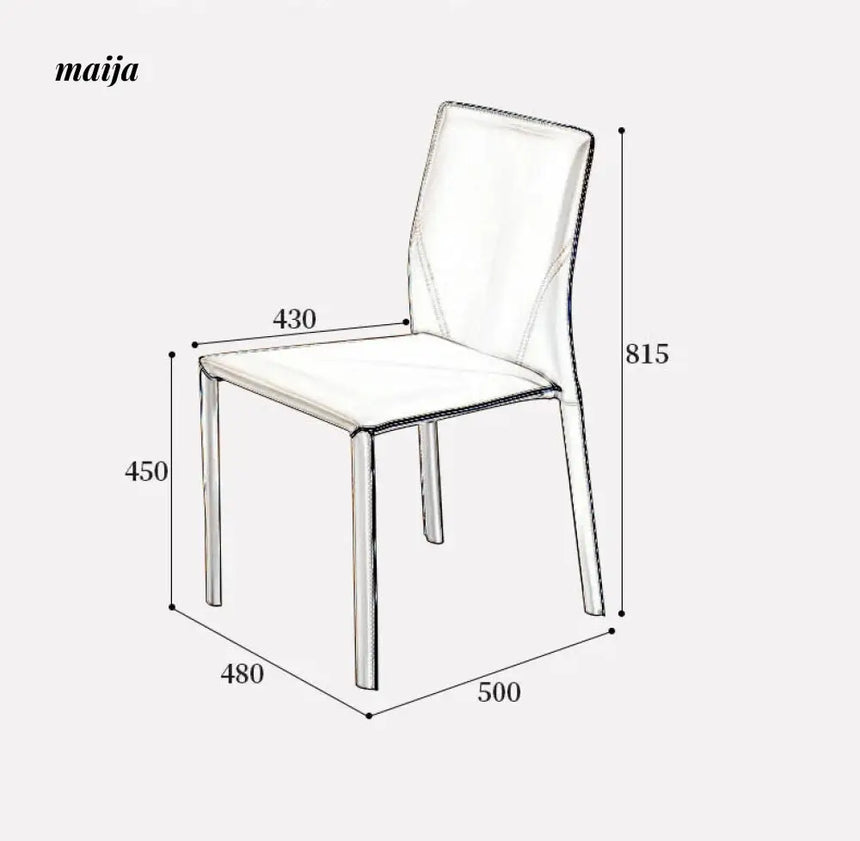 Saddle Leather Dining Chairs from maija