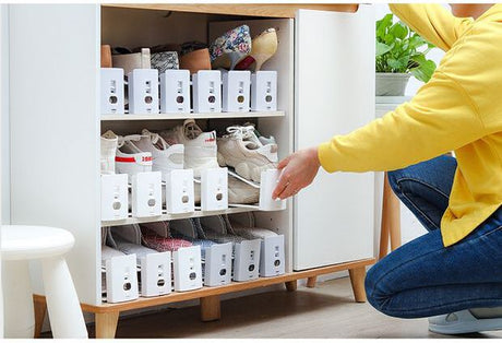 BOER Takumi Stylish Adjustable Double-Layer Shoe Rack from BOER