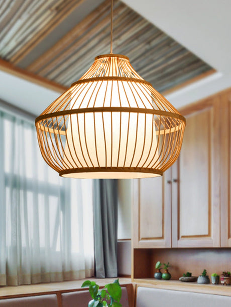 BOJI Amaterasu Elegant Bamboo Balcony Lamp from BOJI