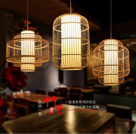BOJI Amaterasu Elegant Bamboo Balcony Lamp from BOJI