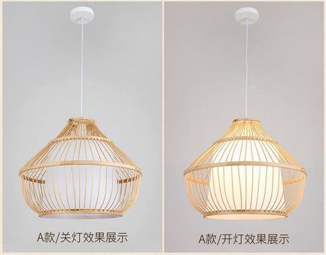 BOJI Amaterasu Elegant Bamboo Balcony Lamp from BOJI