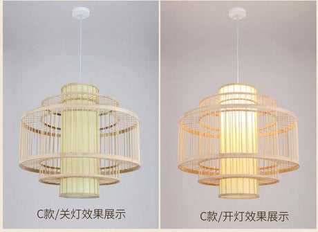 BOJI Amaterasu Elegant Bamboo Balcony Lamp from BOJI