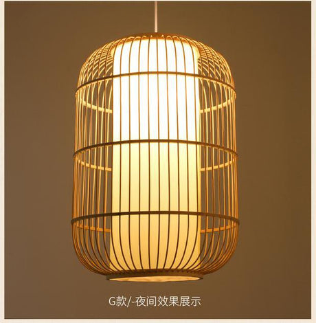 BOJI Amaterasu Elegant Bamboo Balcony Lamp from BOJI
