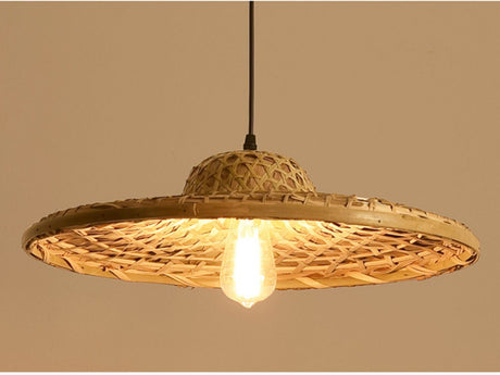 BOJI Armand Vintage Multi-Color Straw Hat Lampshade from BOJI